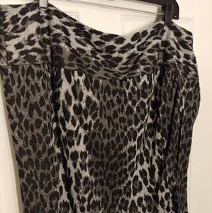 Winter leopard skirt